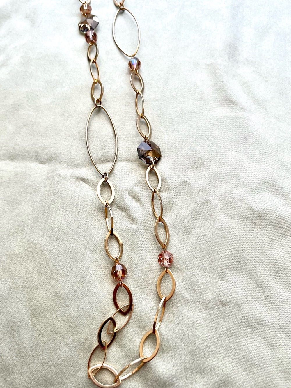 Delicate Gold-Tone Long Link Necklace - Women’s Jewellery